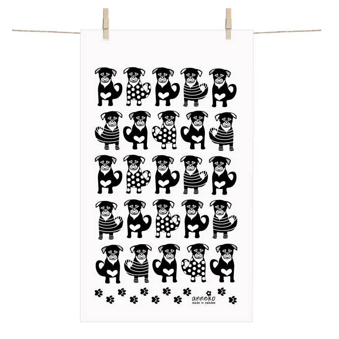 Guest Towel - Ella The Dog for wholesale by Anneko Design Sweden
