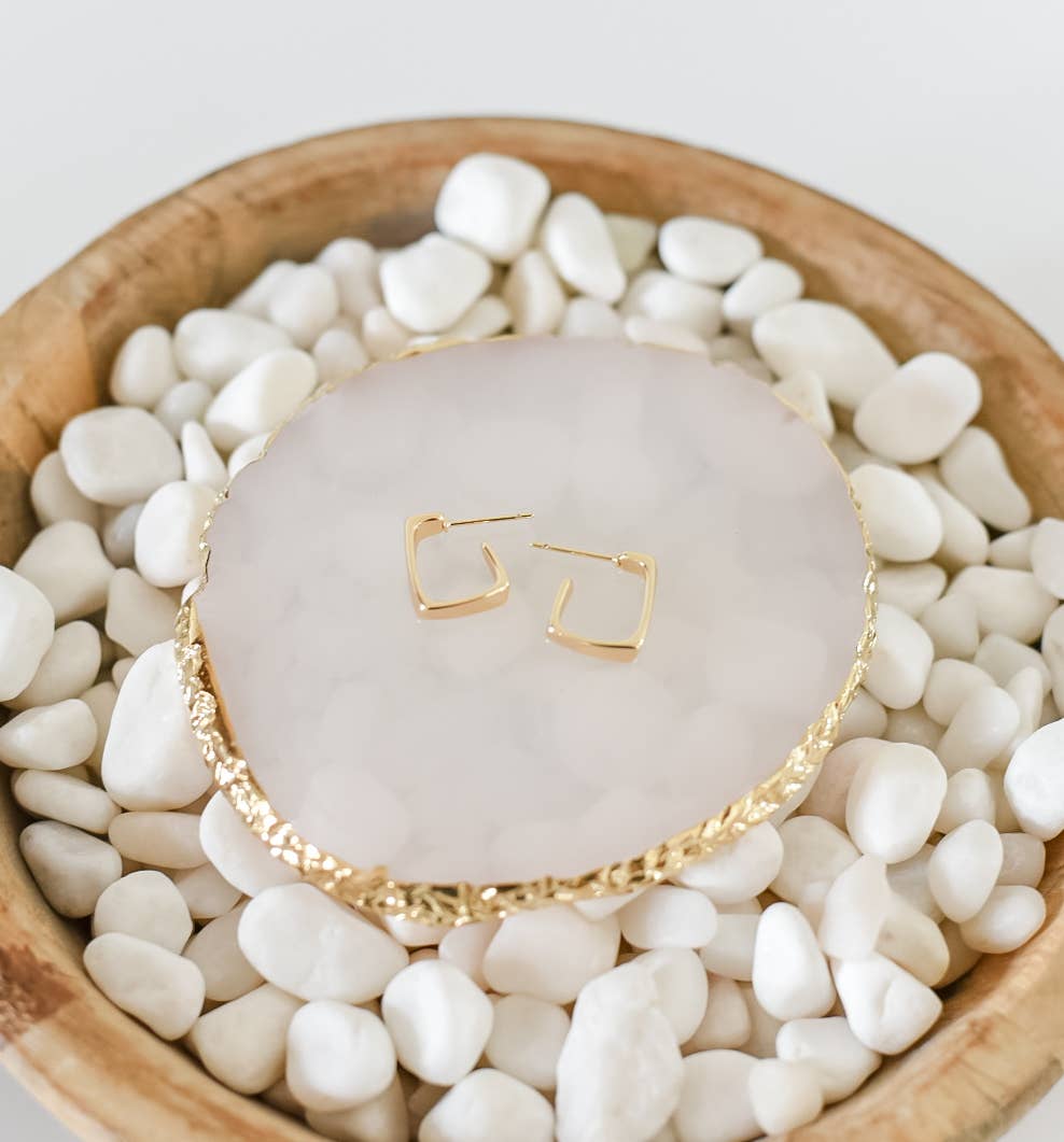 Bella Rey jewelry – wholesale Stud/post earrings – The Bryn Kate gold plated stud earrings0