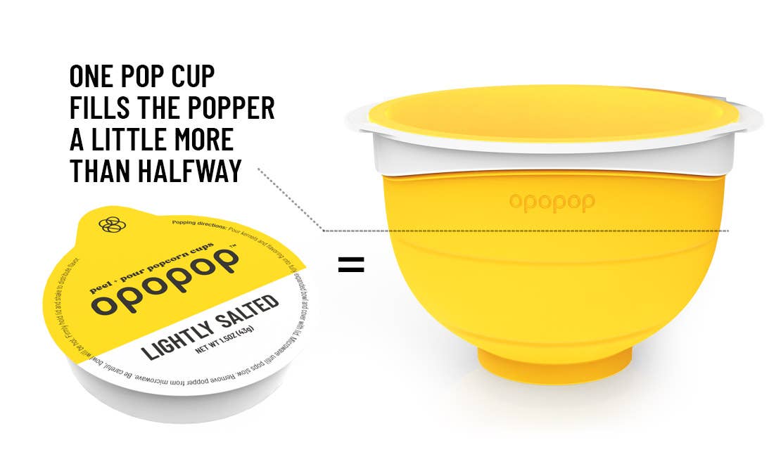 Opopop, Inc. - Wholesale Popcorn Kernels - Lightly Salted Pop Cups Popcorn Kernels1