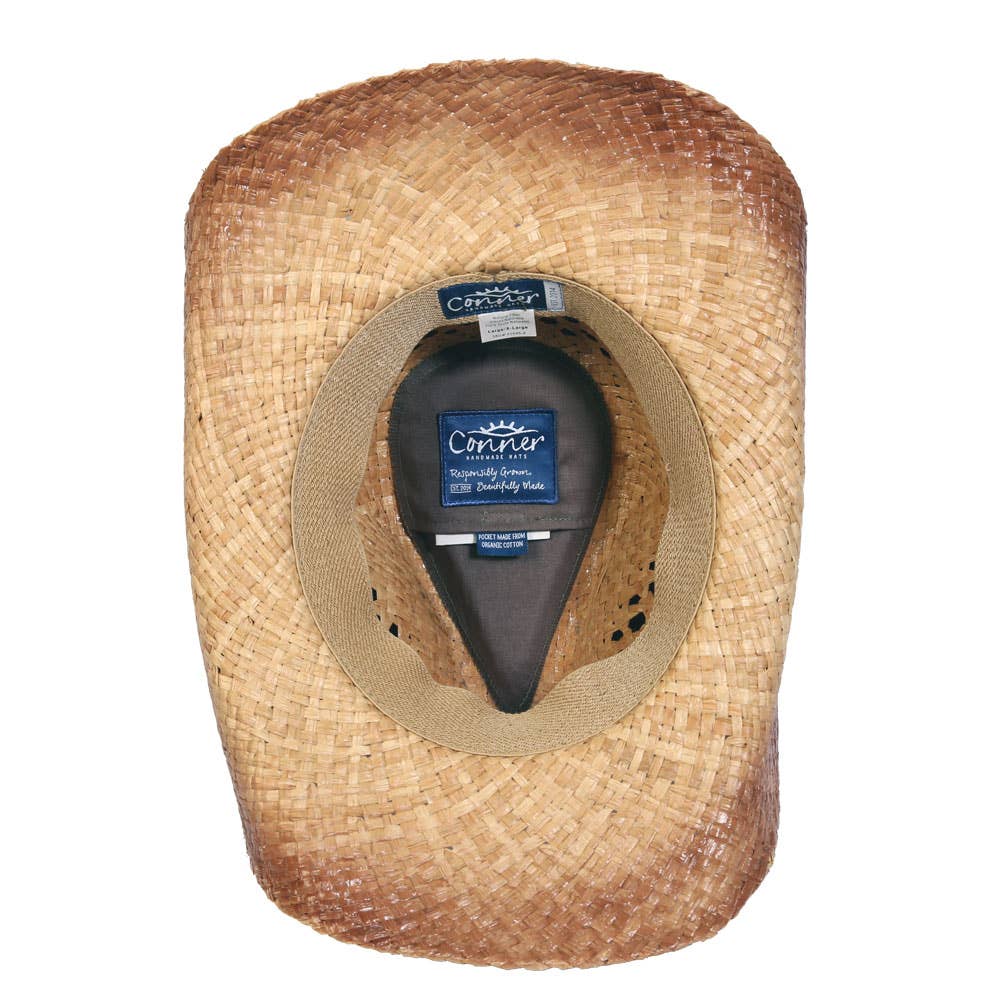 Karamel Rt 66 Western Raffia Cowboyhoed voor groothandel op Faire1