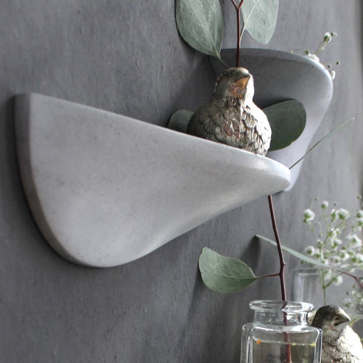 Formpoet - Wholesale Wall Mounted Shelf - Wall shelf concrete large - light grey10