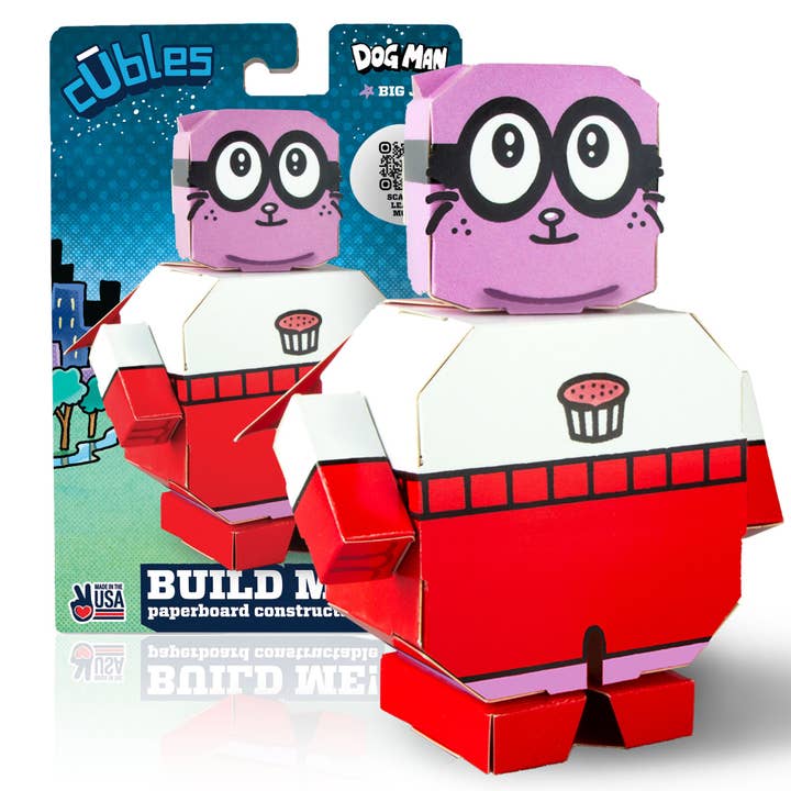 Dog Man | Big Jim Cuble for wholesale by Cubles | Paperboard Character Kits