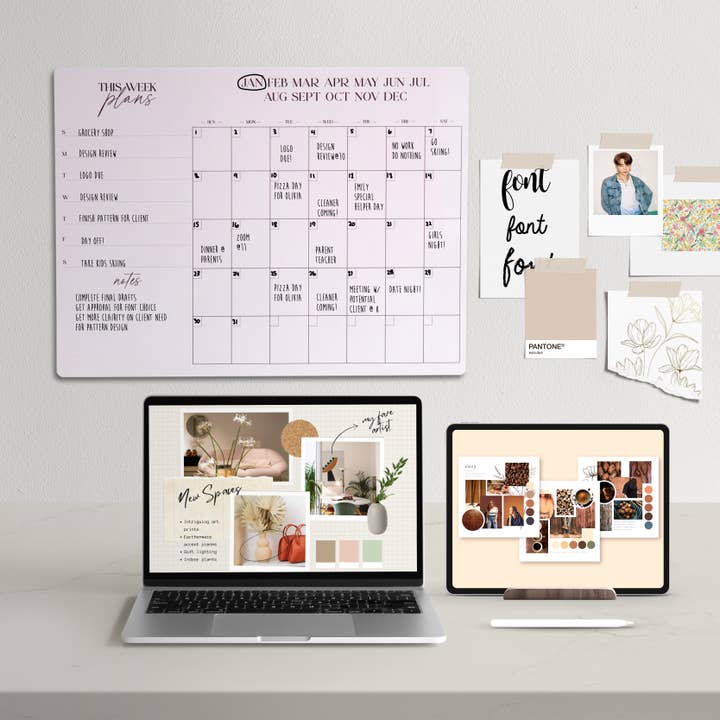 Whiteboard Monthly Reusable Command Centre for wholesale by Beyond Measure Boards
