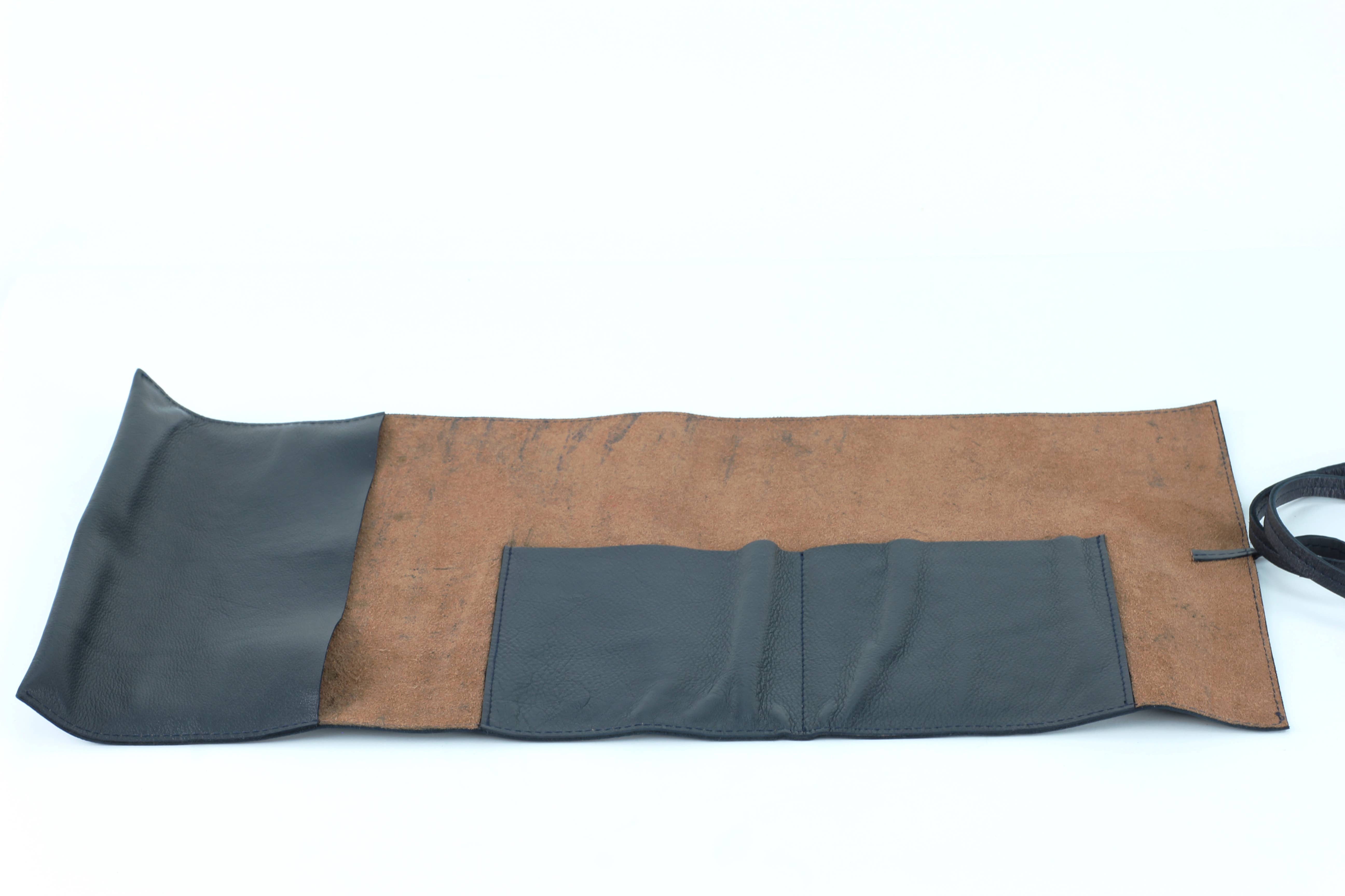 Leather Impressions Inc - Wholesale Cord Holder - Leather Roll up Cord Keeper Wrap Around Tech Case10