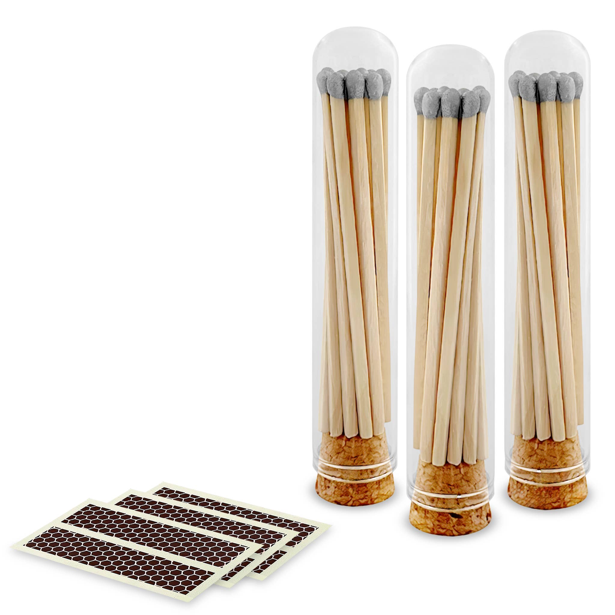 Thankful Greetings - Wholesale Matches - Custom Branded - 4" Matches in Mini Cloche Jar24
