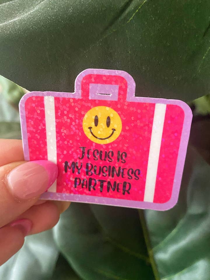 Aufkleber „Jesus ist mein Geschäftspartner“ für den Großhandel von An Aesthetic Dose of Jesus