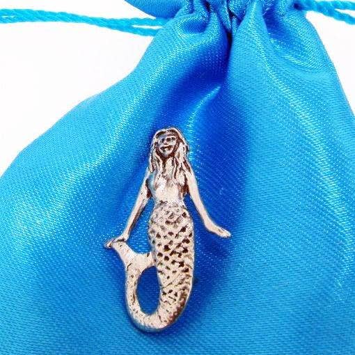 Mermaid Pewter Pin Badge for wholesale by Pageant Pewter