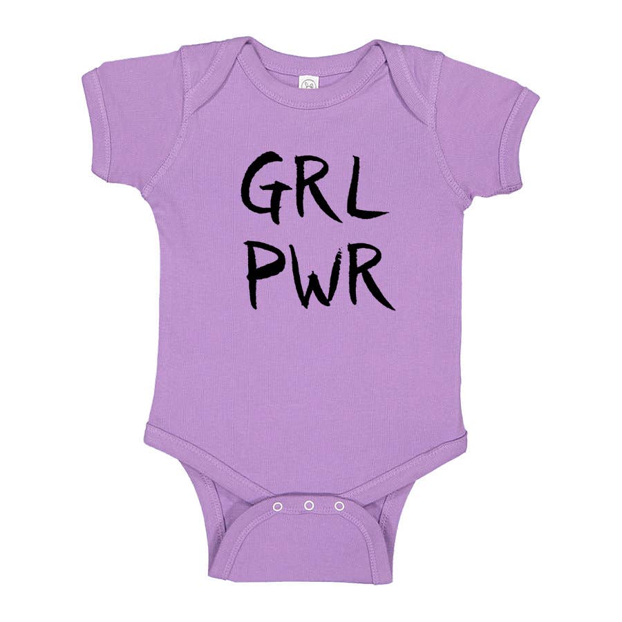 Megan Lee Designs - Wholesale Bodysuit (Non-Footed) - Baby - GRL PWR (Girl Power) :   Baby Onesie0
