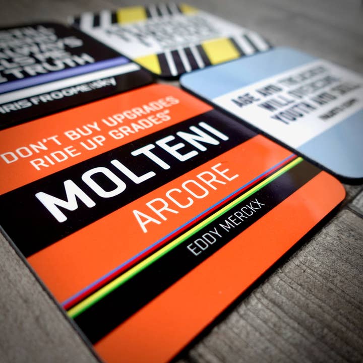 EllieBeanPrints – wholesale Coasters – Classic Race Edition Cycling Jersey Coaster Set1