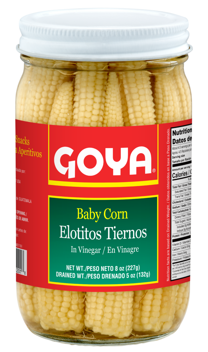 L&F Universal Goods – wholesale Pickled vegetables – GOYA Baby Corn 24/8 oz.0