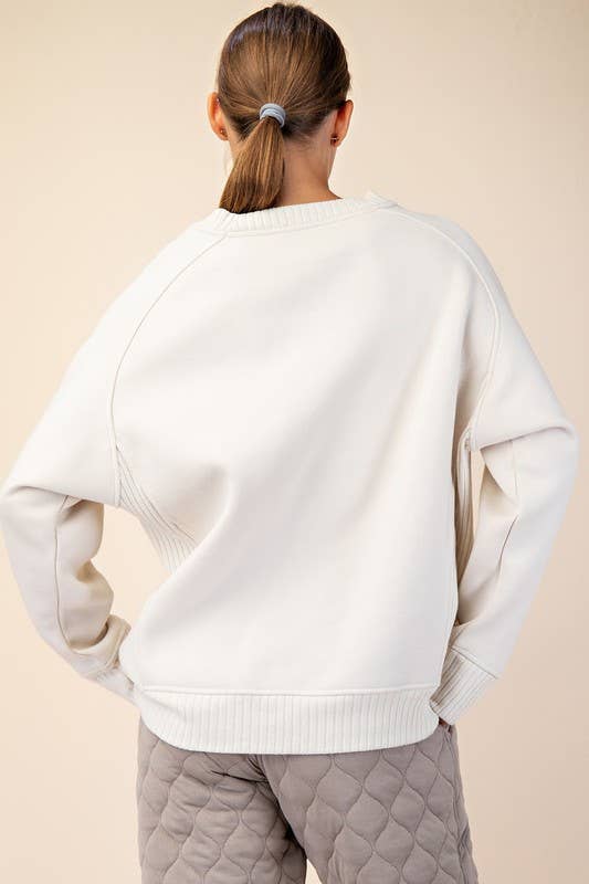 Sunday Morning – Sweatshirt - Mulher por atacado – T9797PL37 Plus Size Gola redonda Sweatshirt Francesa Terry4