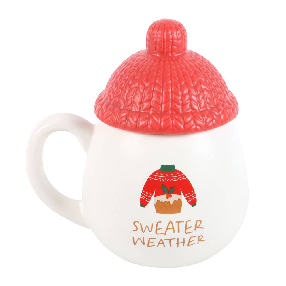 Something Different Wholesale - Wholesale Coffee Mug - Sweater Weather Lidded Christmas Mug3