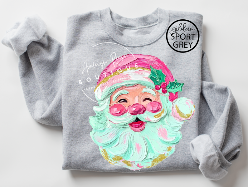 Trendy Chic Apparel LLC - Wholesale T-Shirt (Graphic) - Women's - Faux Paint Santa Sweatshirts & T-Shirts  1