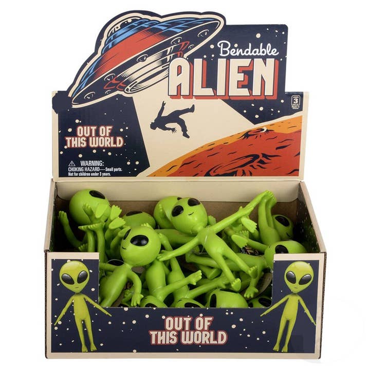 Holiday Farm – wholesale Squishy toy – Kids & Baby – Green Bendable Alien Fidget Kids Toys- Christmas In Bulk