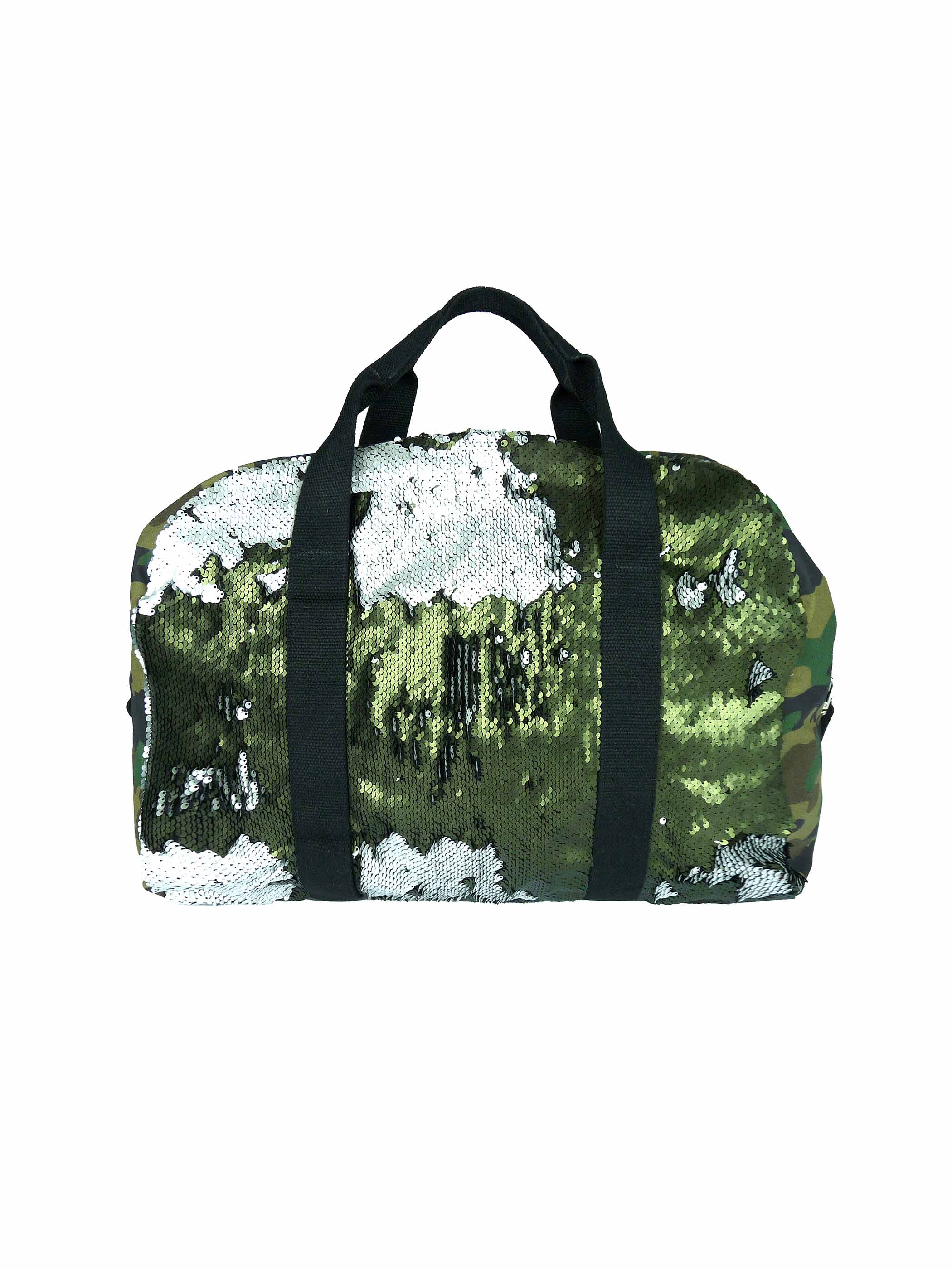 apiedinudinelparco - Wholesale Weekender Bag - Women's - CAMOUFLAGE DUFFEL BAG WITH REVERSIBLE SEQUINS CHIC & FASHION2