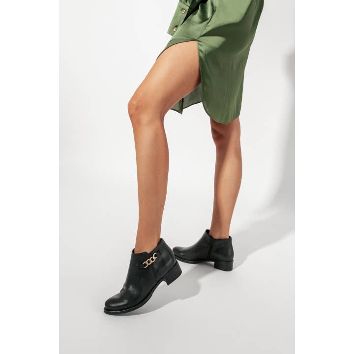 Elodie - Venta al por mayor Botines - Mujer - BOTIN CLEO TACON BAJO EN PIEL KRUST8