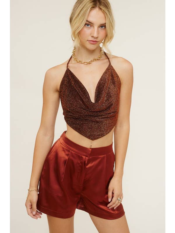 Mimosa - Wholesale Top & Short Set (NOT Loungewear) - Women's - Satin Blazer and Shorts Matching Set12