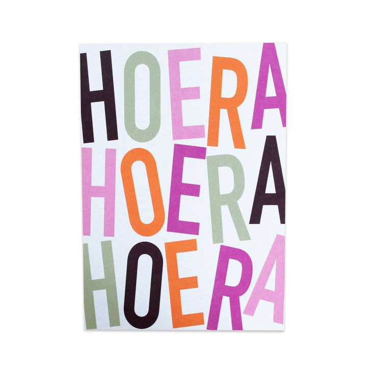 Hooray Hooray Hooray || Postcard for wholesale by By Studio-Steef