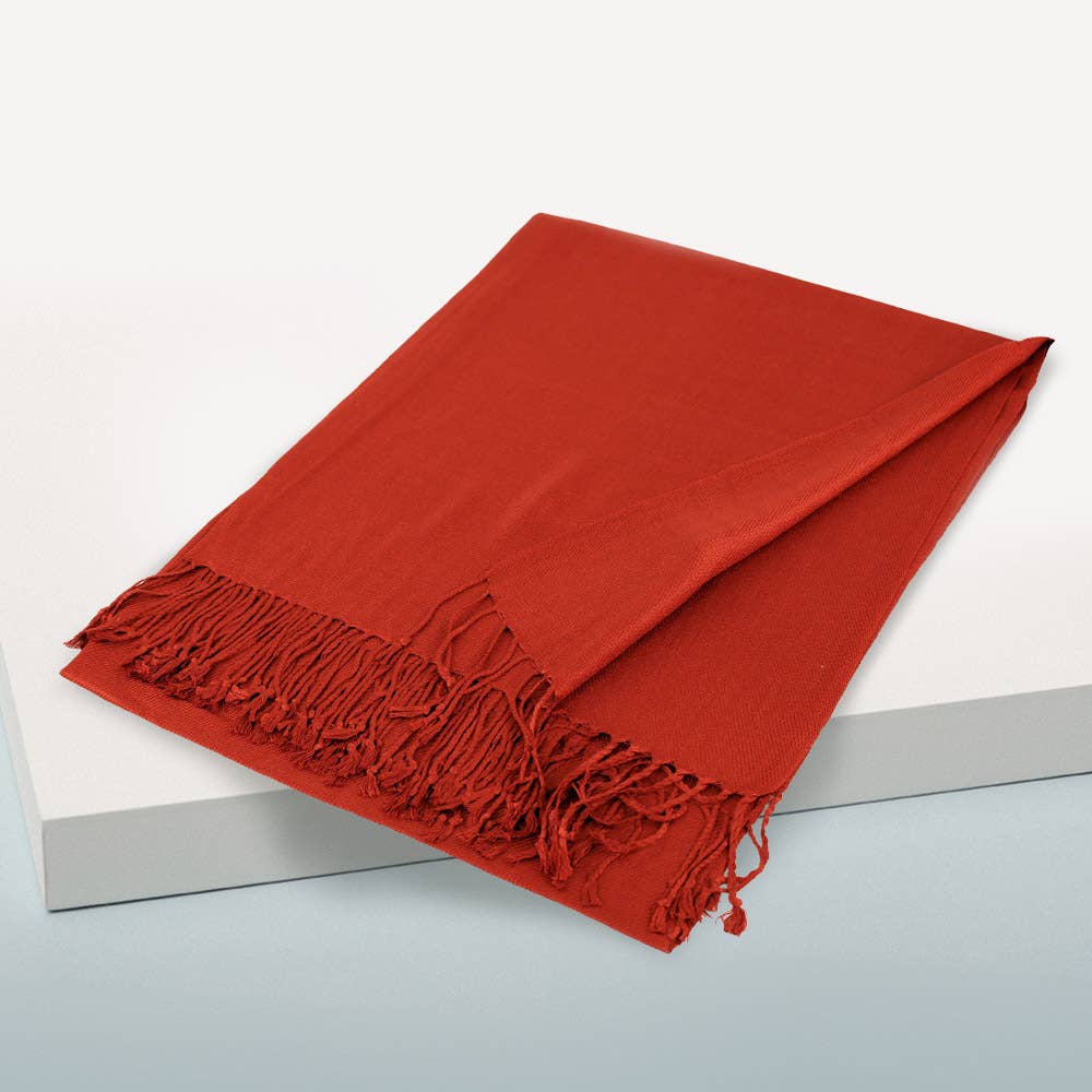 Sensibling Corp. - Vente Écharpe – femme - Écharpe châle unie en pashmina47