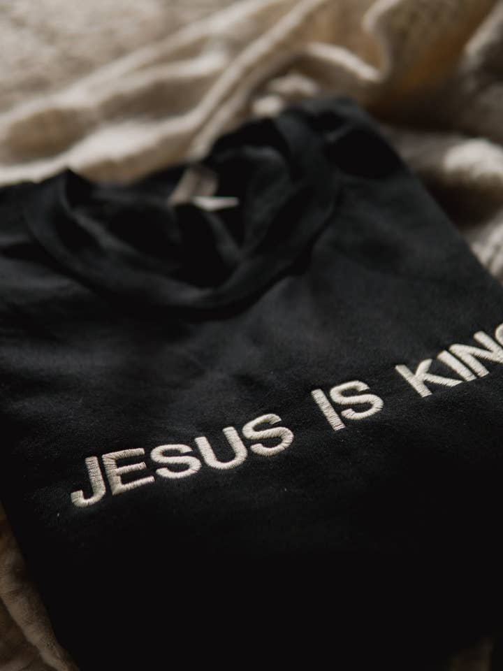 Black Jesus is King | Christian Sweatshirt for wholesale on Faire3