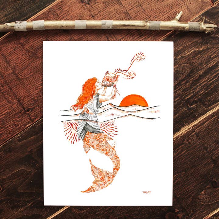 Saudação ao Nascer do Sol! - Impressão de Arte por atacado de FJ Creations