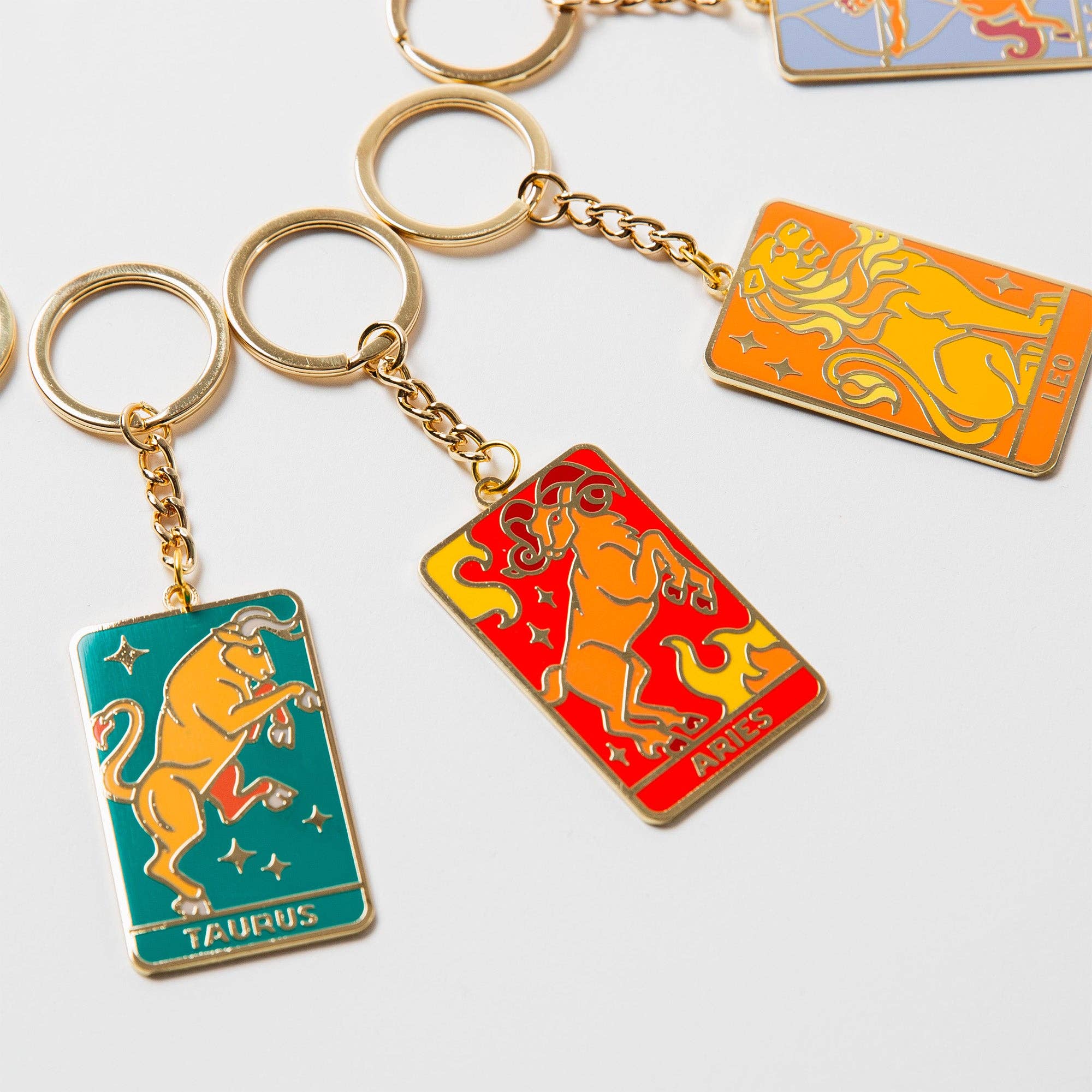 Upper Park Clothing - Wholesale Keychain - Women's - Zodiac Gold Metal Keychains8