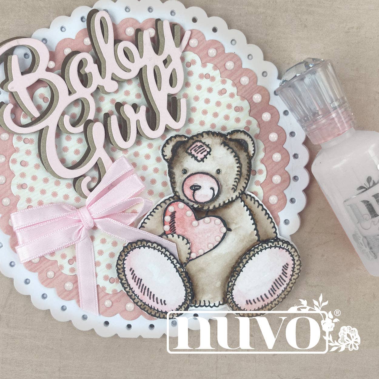 Tonic Studios - Wholesale Craft Supplies - Nuvo Crystal Drops – 6-Colour Bundle (Navy Blue, Ripened Pumpkin, Caribbean Ocean, Ivory Seashell, Duck Egg Blue, French Lilac)2