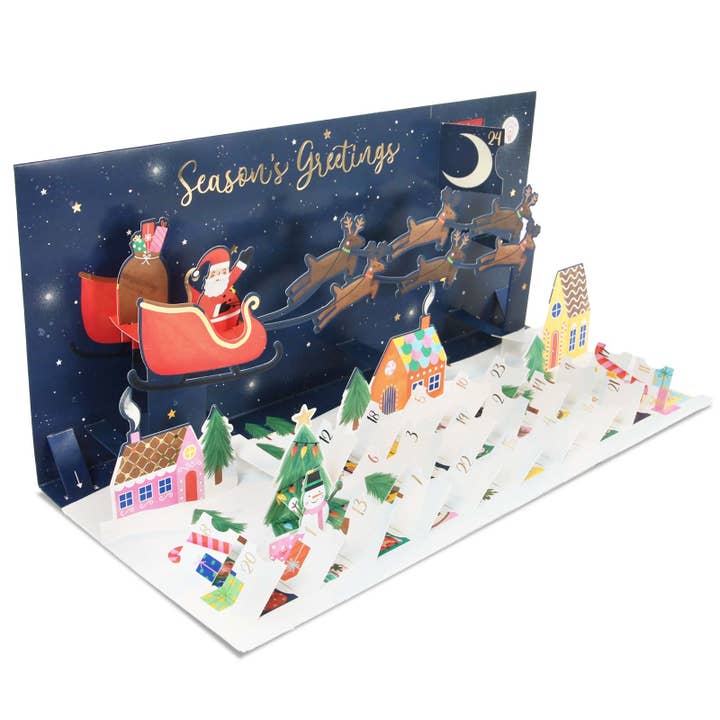 Up With Paper - Wholesale Advent Calendar - Pop-Up Advent Calendar with Lights- Holiday Gift & Decor9