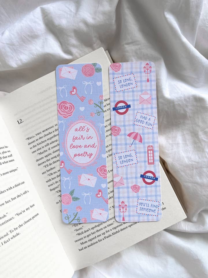 All's Fair In Love And Poetry Bookmark | So Long London Bookmark | TTPD | Cute Bookmark for wholesale by Fleurs on Sunday