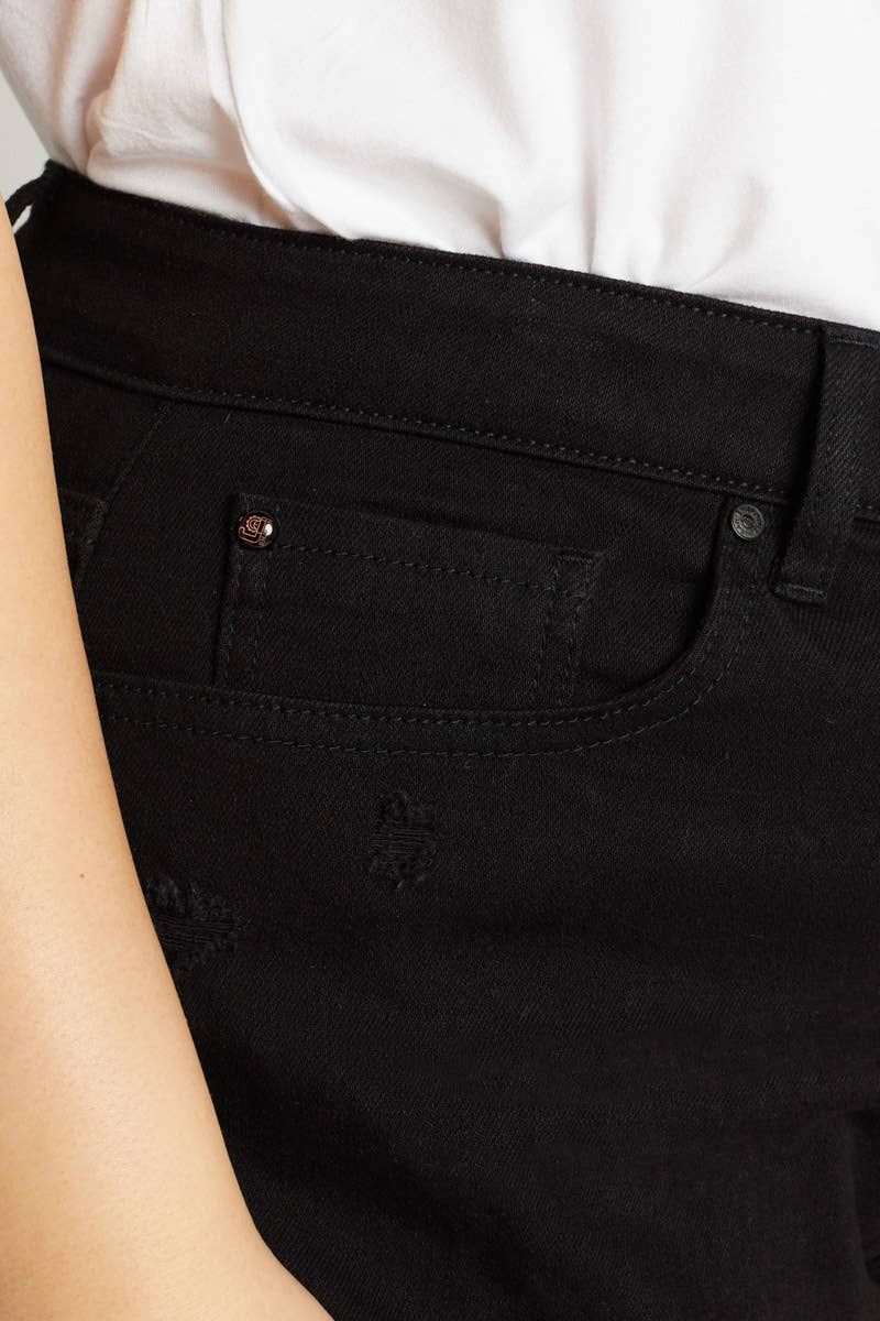 BLACK PRE PACK Plus Size 90's Boyfriend Jeans EP3441XL  for wholesale on Faire6