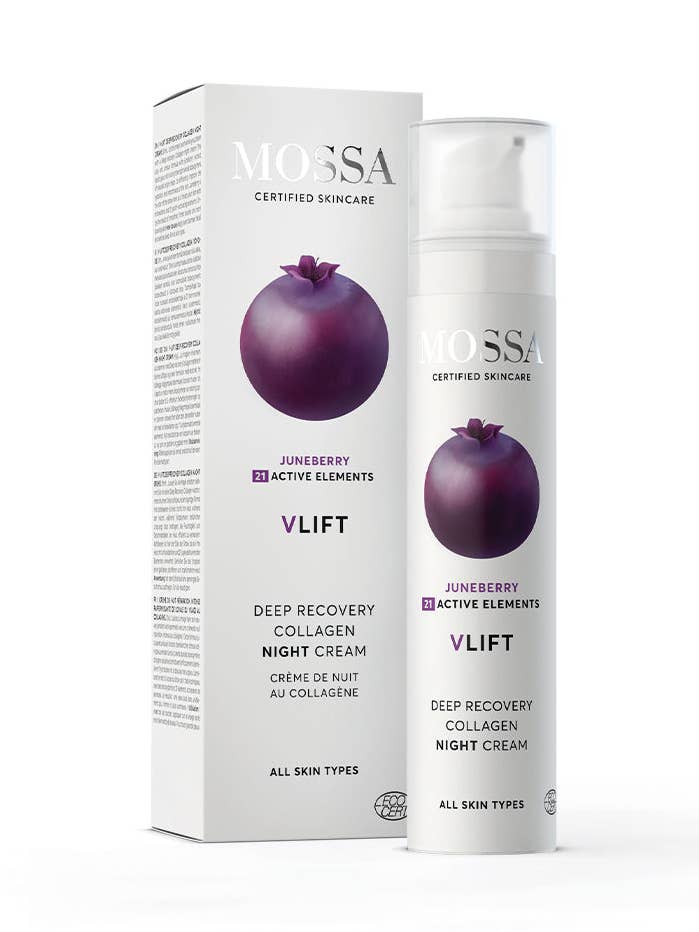 V-LIFT Collagen Night Cream for Deep Recovery for wholesale by MOSSA Naturkosmetik