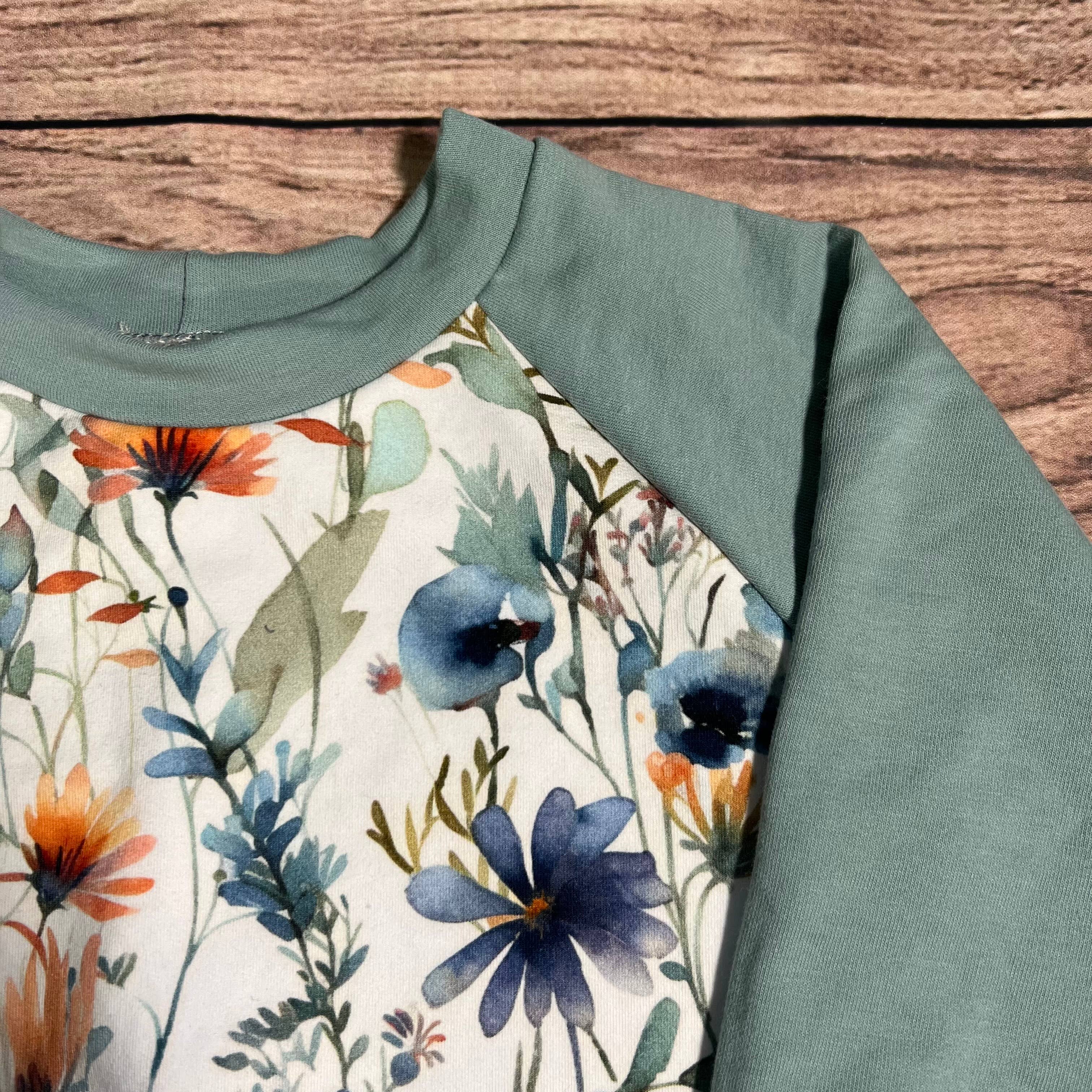 Busy Little Stitches - Wholesale Knit Sweater - Kids - Viridian Blush Whirl Grow With Me Sweater1