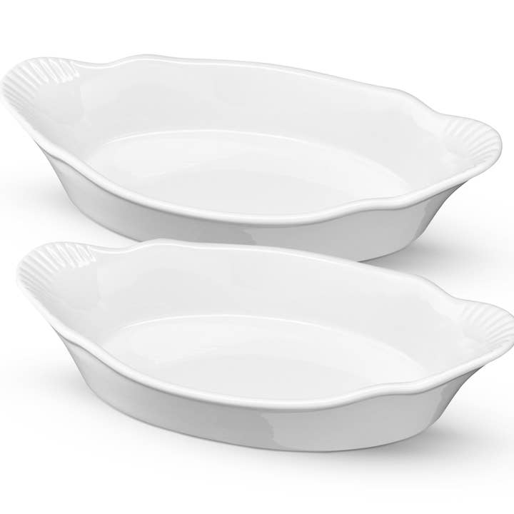 Kook - Wholesale Baking Dish - Kook Ceramic Au Gratin Baking Dish, 12 oz, Set of 6