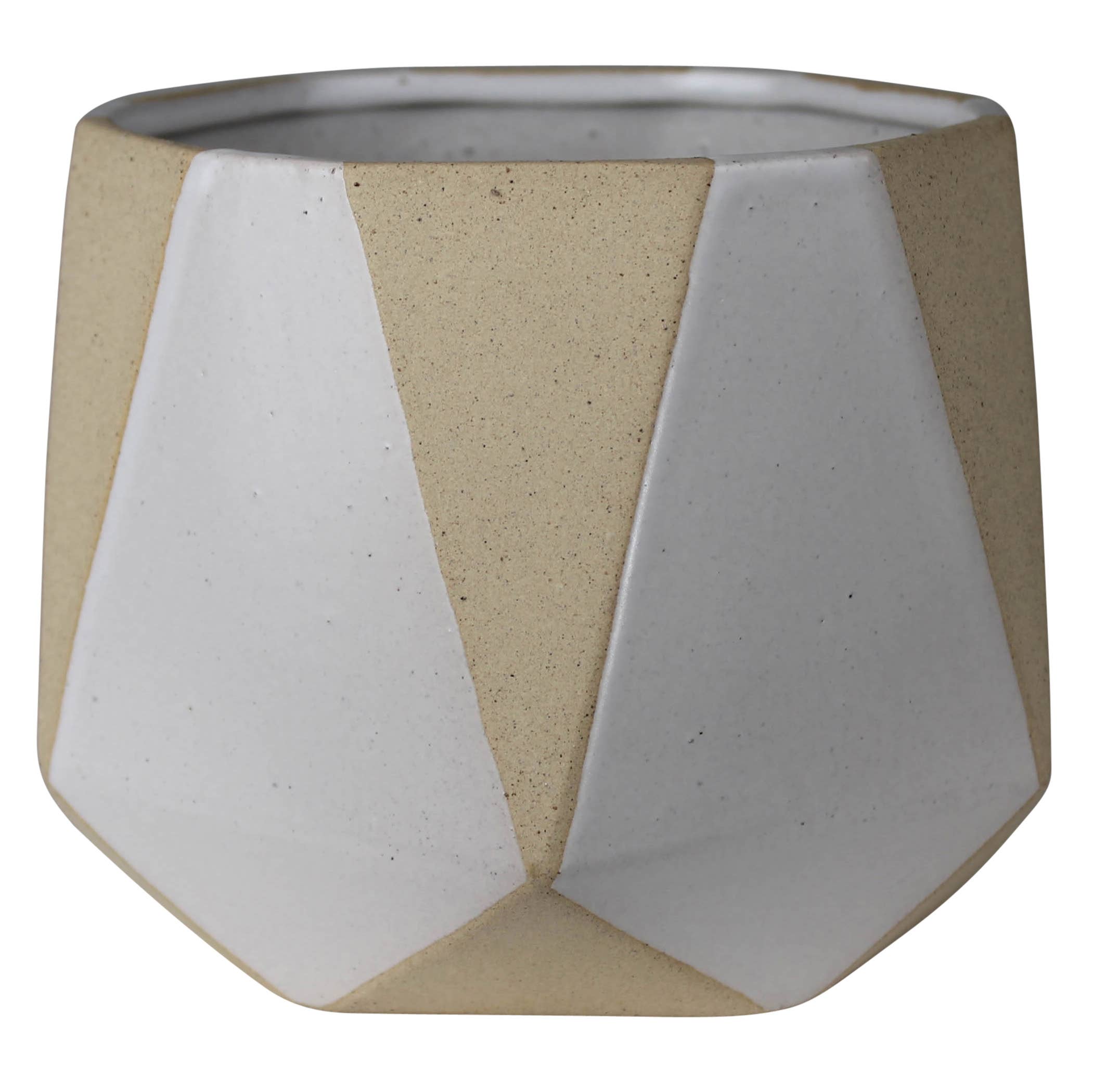 HomArt - Wholesale Plant Pot - Calico Cachepot, Ceramic - White1