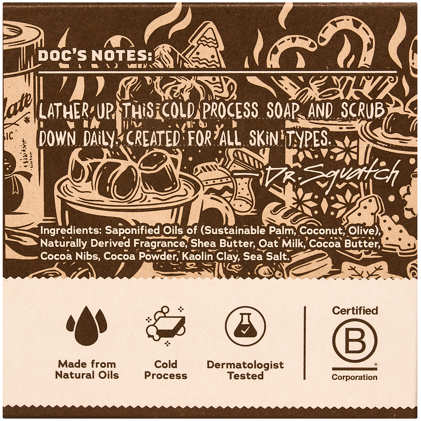 Dr. Squatch - Wholesale Bar Soap - Hot Choccy Bar Soap - 6 Units1