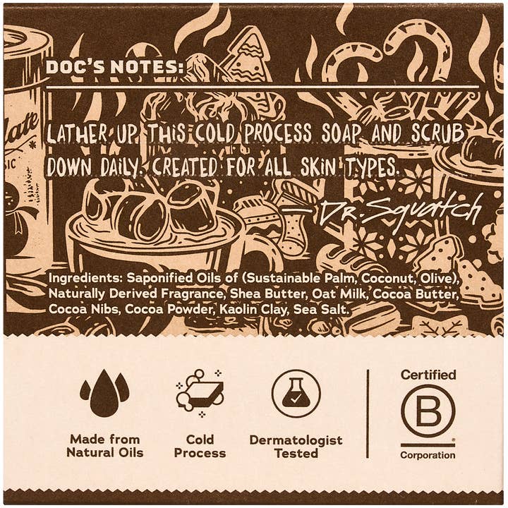 Dr. Squatch - Wholesale Bar Soap - Hot Choccy Bar Soap - 6 Units1