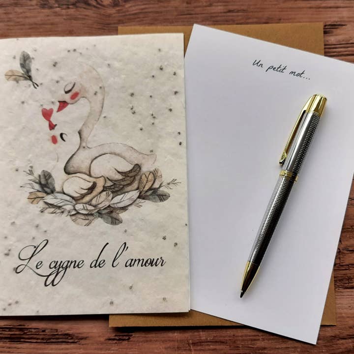 Des Mots Qui Fleurissent - Wholesale Love Card - Map to plant - The Love Swan1