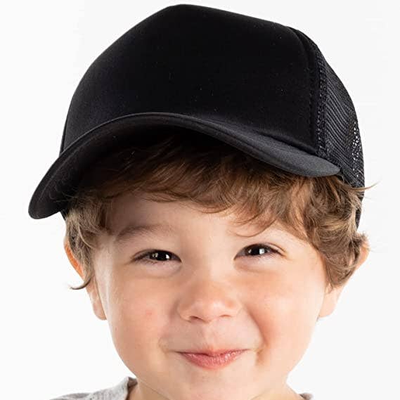 Funky Junque - Wholesale Kids hat – Kids - Kids Foam Trucker Hat - Black0