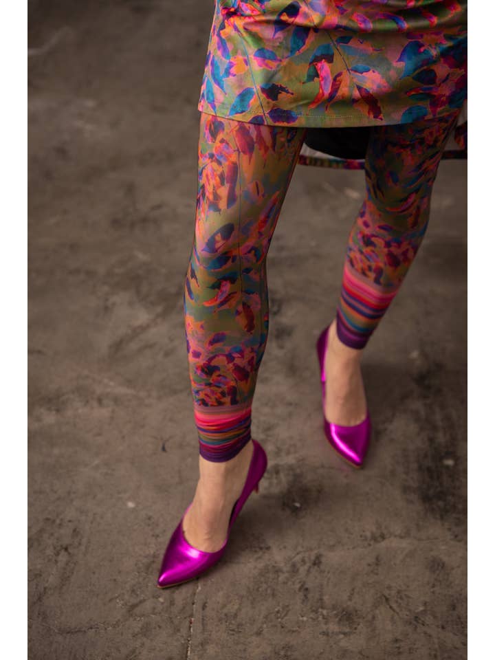 ANATOPIK - Wholesale Fashion Leggings - Women's - DELIO Natura Amber printed leggings