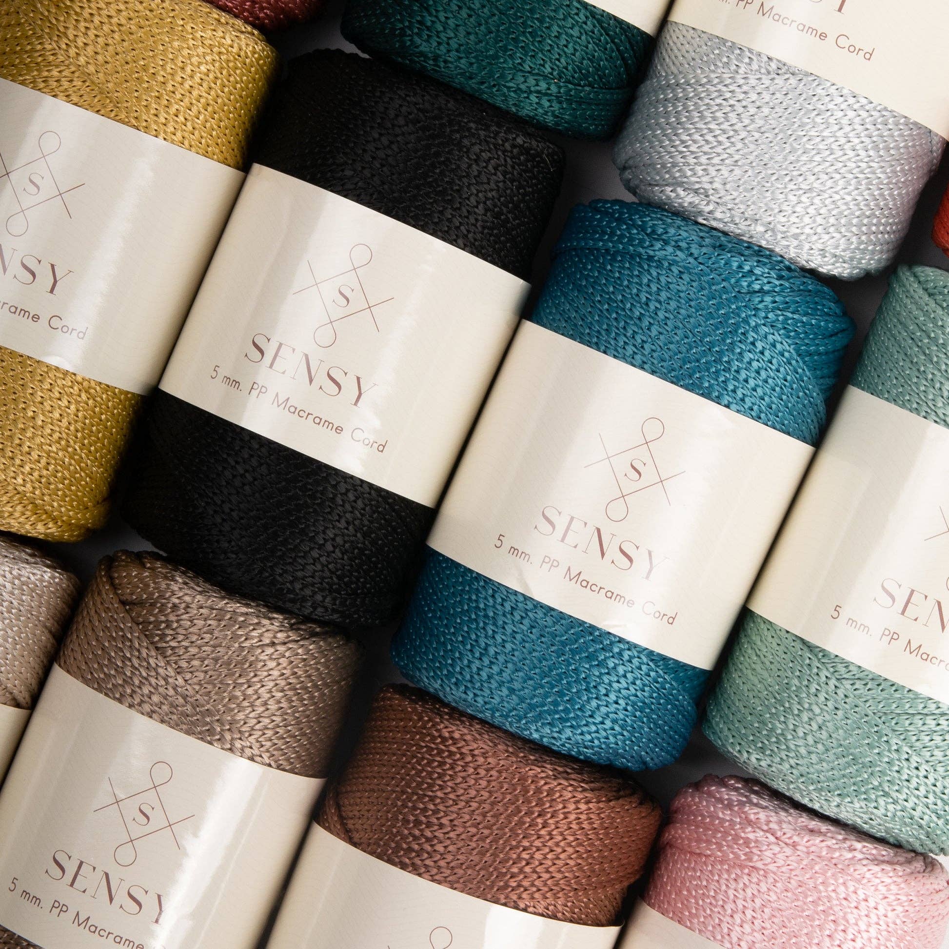 Sensy - Wholesale Yarn - Sensy Premium 5mm - 104 yards 100% Polyester Macrame Yarn44