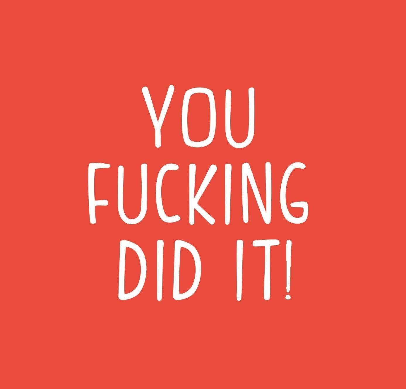 Very Pun Stuff - Wholesale Balloon - You Fuc*ing Did It! Balloon | Gag Graduation Gift | Funny Balloons | Funny Graduation Gift | Grad Gift Ideas | 2022 Graduation | 2022 Grad9