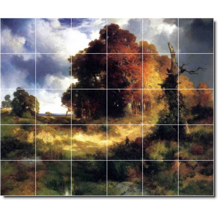 Landscapes Ceramic Tile Mural PT06327 for wholesale by Picture-Tiles.com