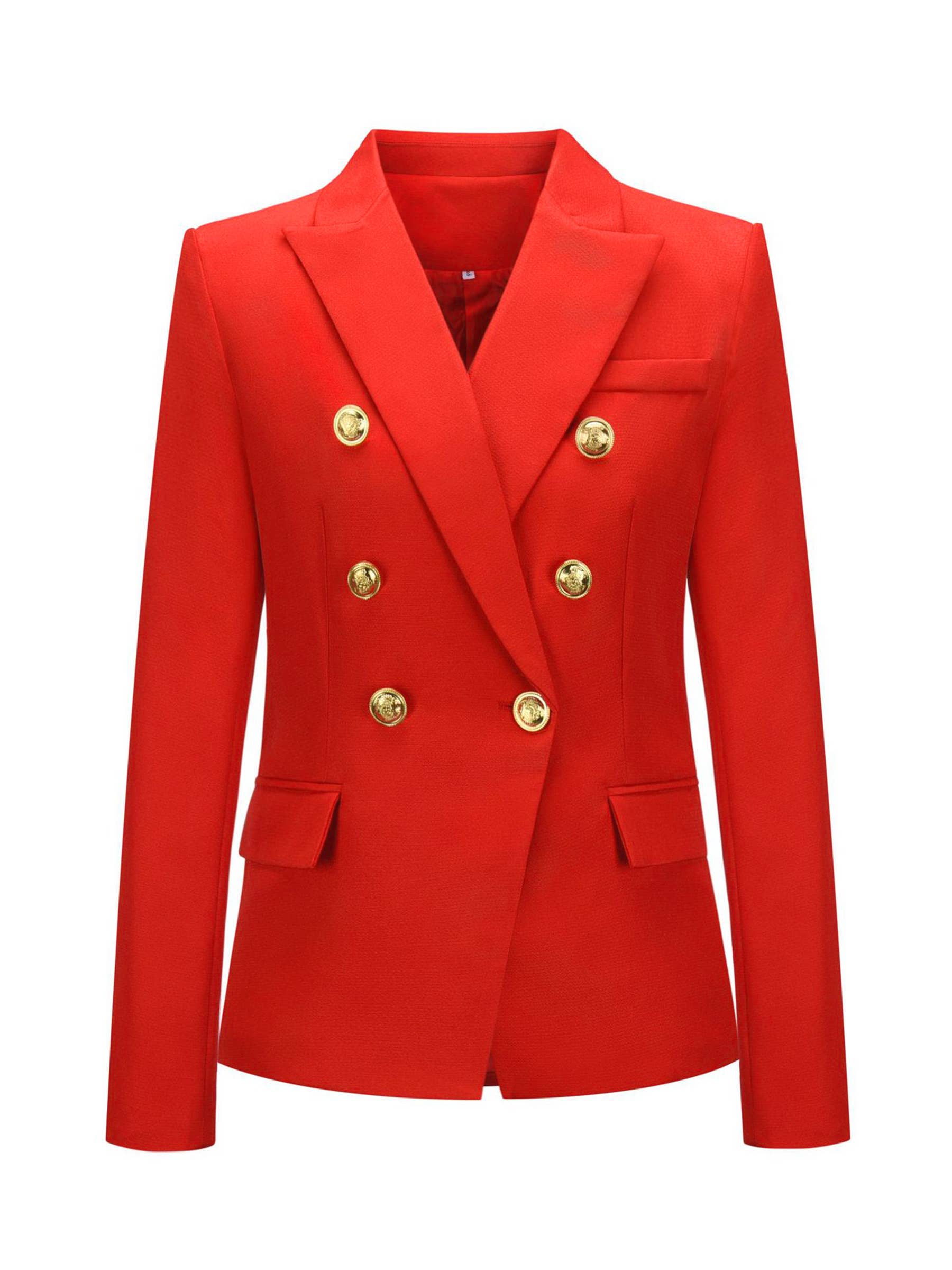 Wholesalesir - Wholesale Suit Jacket - Women's - Fashionable Short Double Breasted Suit Jacket5