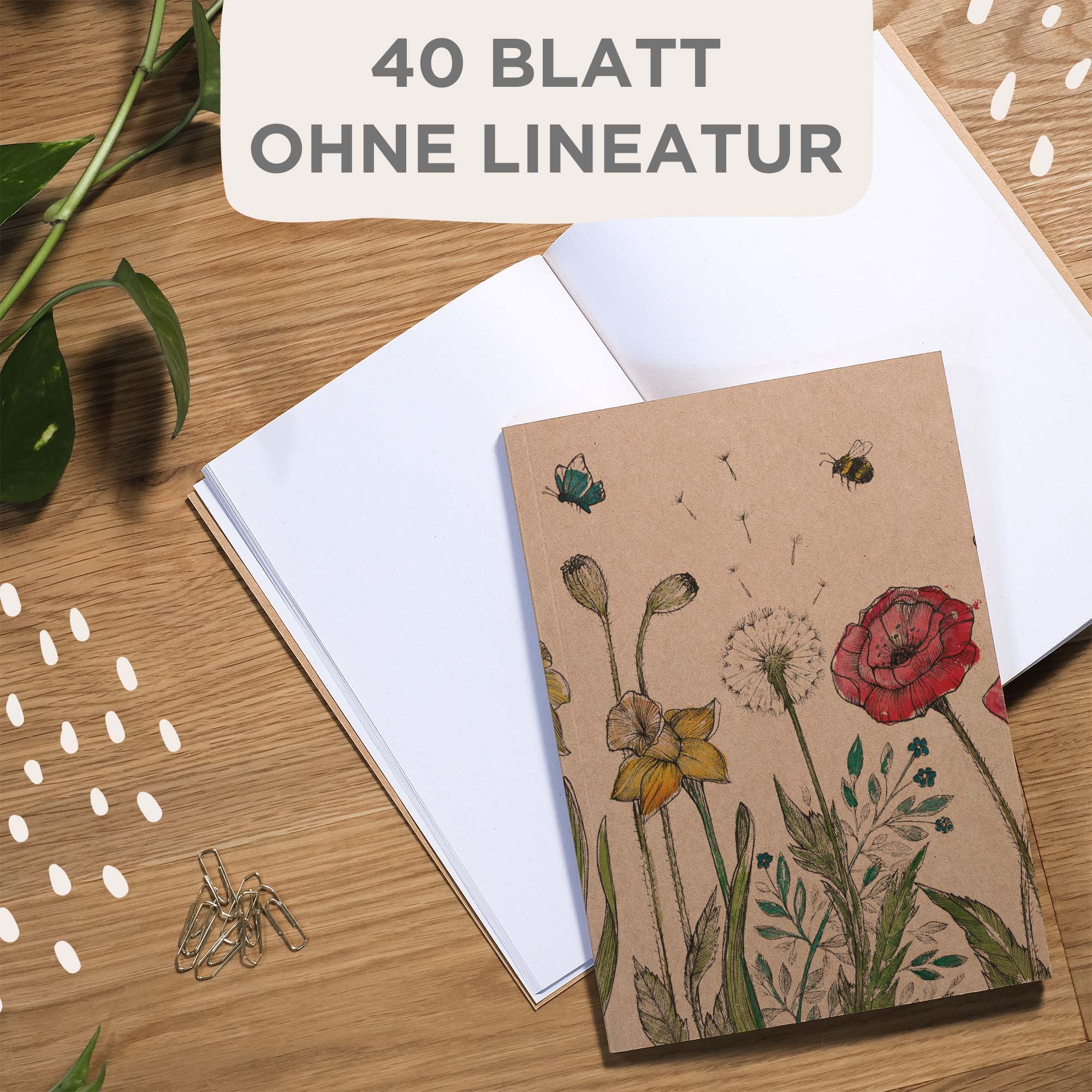 LIGARTI - Vendita all'ingrosso Quaderni - Taccuino - Prato fiorito2