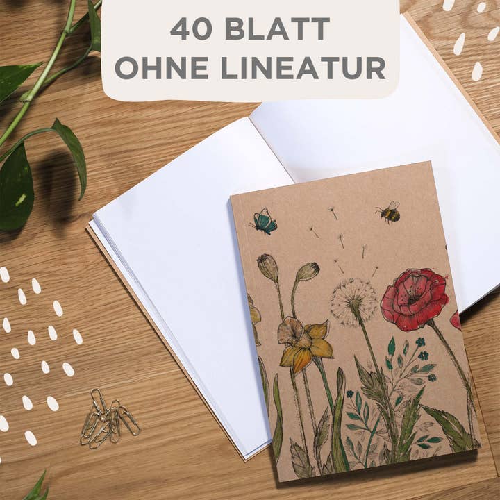 LIGARTI - Vente Cahiers - Carnet - Prairie fleurie2