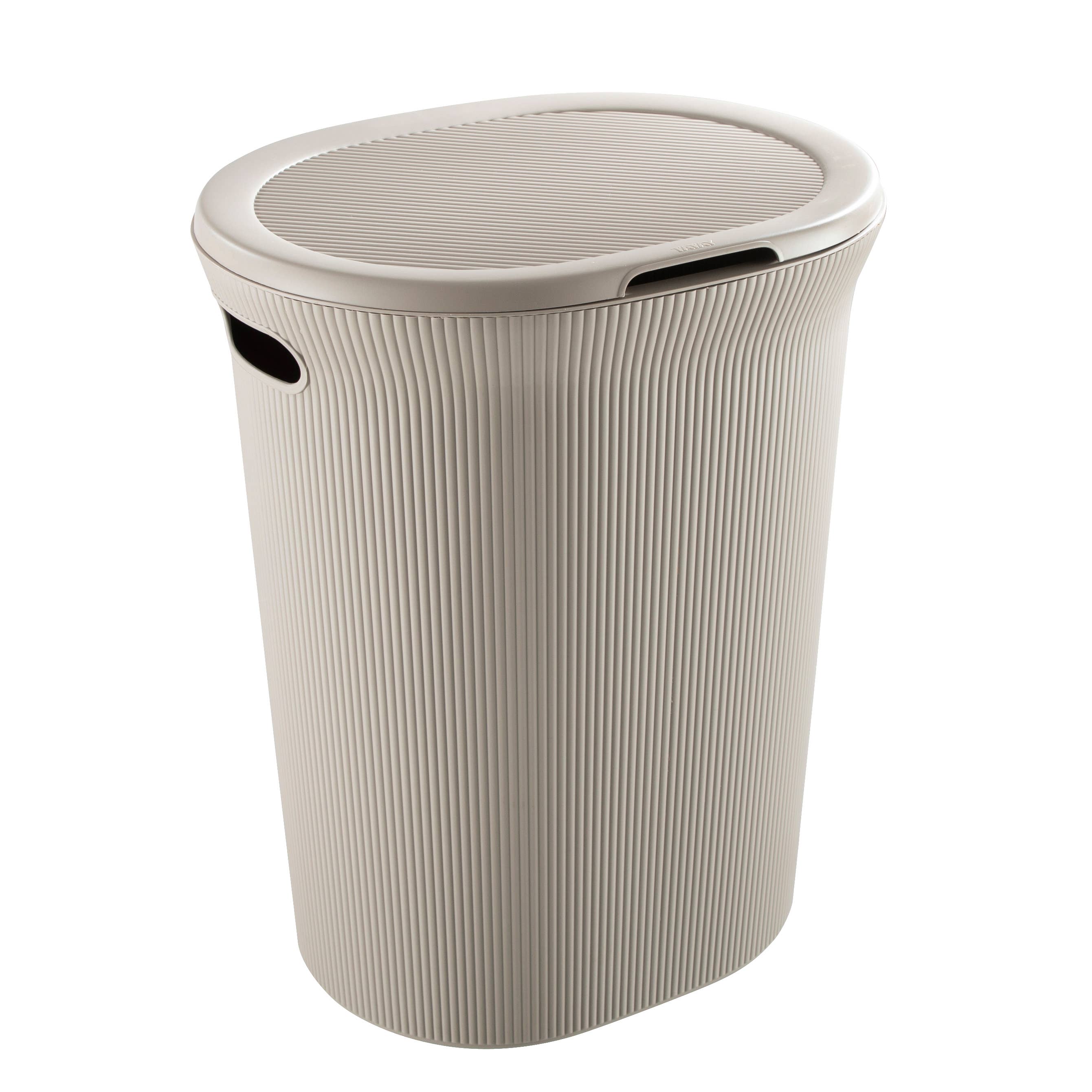 Superio Brand - Wholesale Laundry Hamper - Ribbed Collection Laundry Hamper 40 Liter with Lid & Handles5