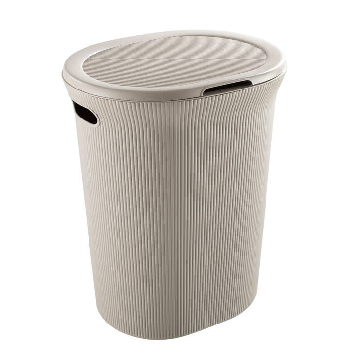 Superio Brand - Wholesale Laundry Hamper - Ribbed Collection Laundry Hamper 40 Liter with Lid & Handles5