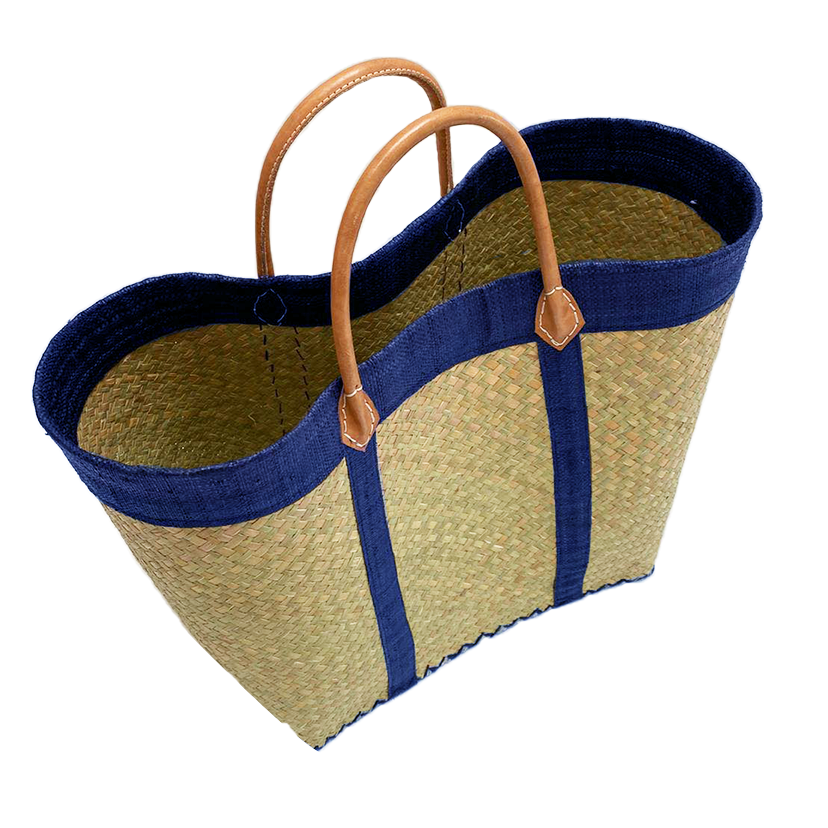 Le comptoir de la plage - Wholesale Beach Bag - Natural Tsimgy bag and rabane band, assorted lot2