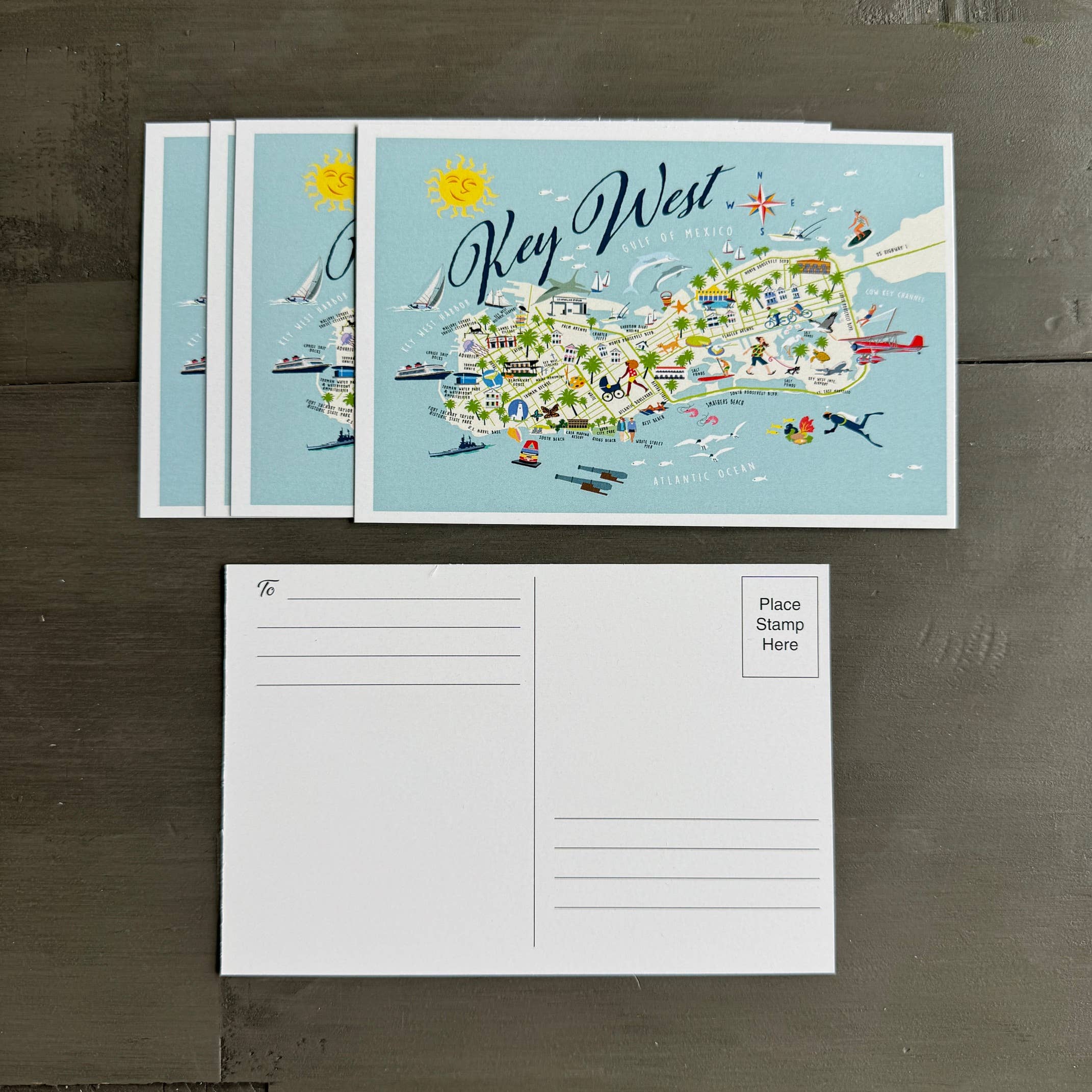 Galleyware - Wholesale Postcard - Key West 4" x 6" Postcard2