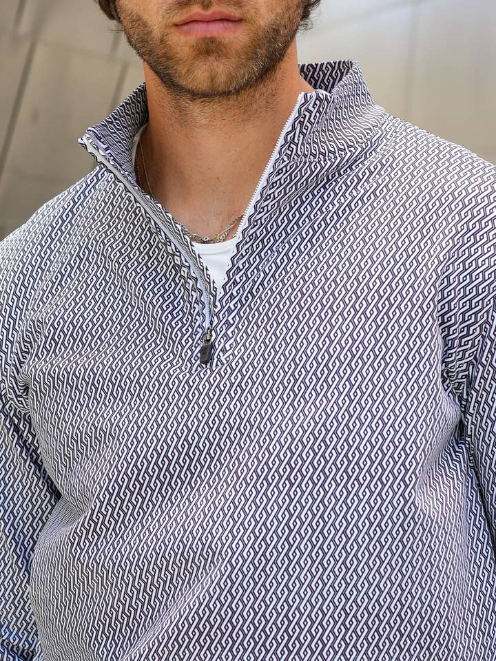 USA Palm - Wholesale Sweatshirt - Unisex - Cloud 1/4 Zip20